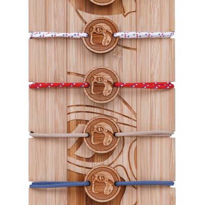 LE BAROUDEUR medallion bracelet (Display 5 colors)