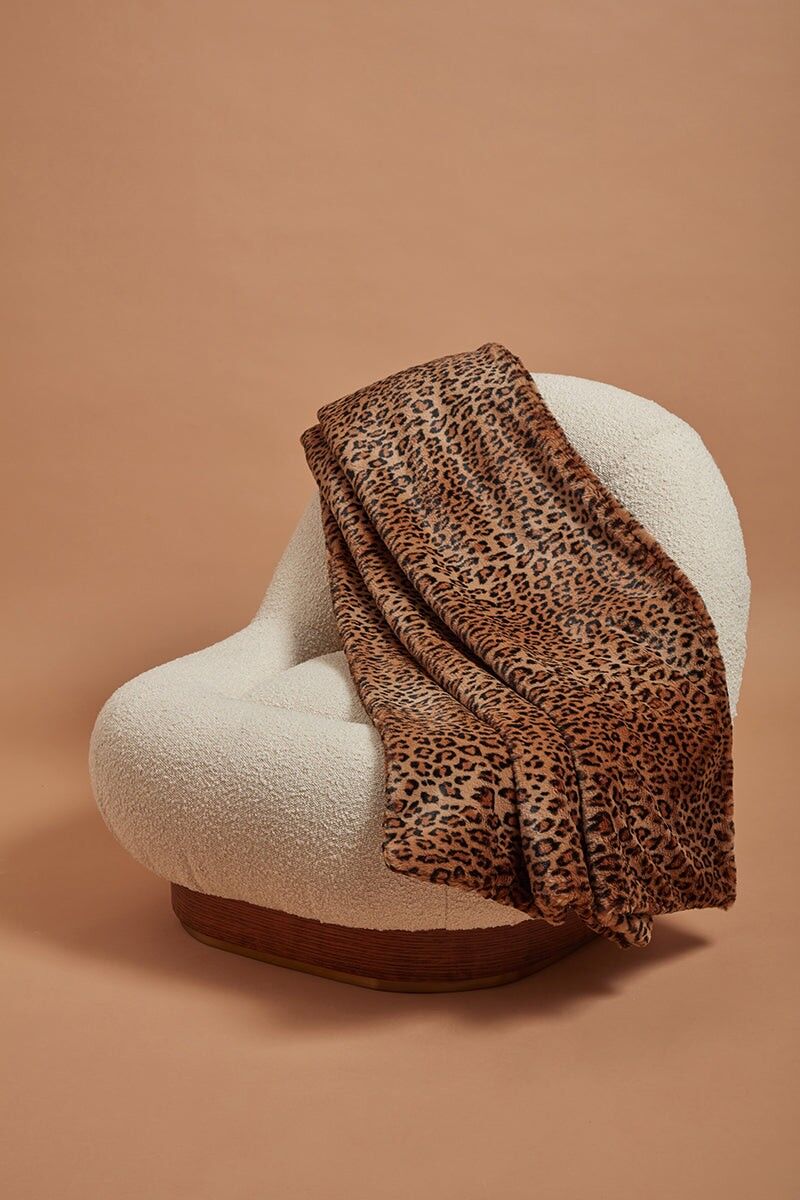 Brady Blanket Leopard - 50x60
