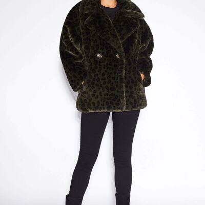 Amelia Army Green Leopard