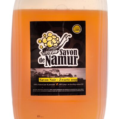 Flüssiges Konzentrat der schwarzen Seife von Namur (+ 20%) - 20 l