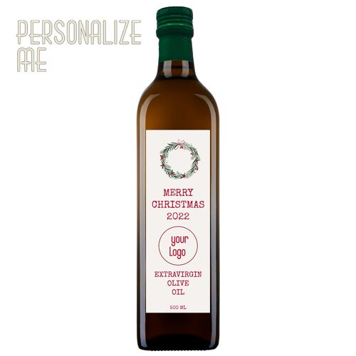 Extra virgin olive oil Christmas gift idea Bespoke label