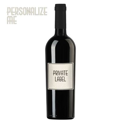 Vin Primitivo IGP Puglia - ÉTIQUETTE PRIVÉE personnalisée