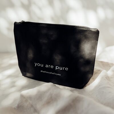 Pouch - cosmetic bag you are pure