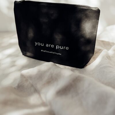Pouch - cosmetic bag you are pure