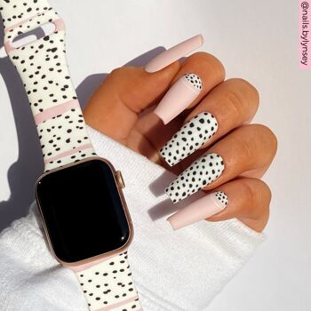Bracelet Apple Watch dalmatien rose 2
