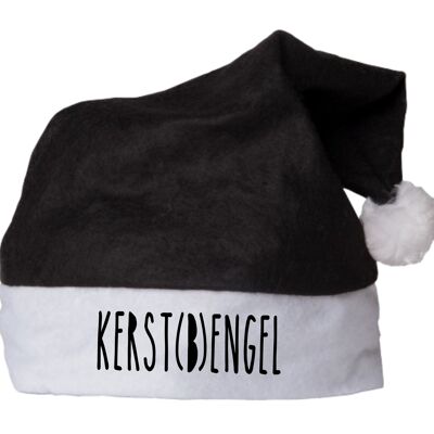 Santa hat - (Christmas) dangle - black