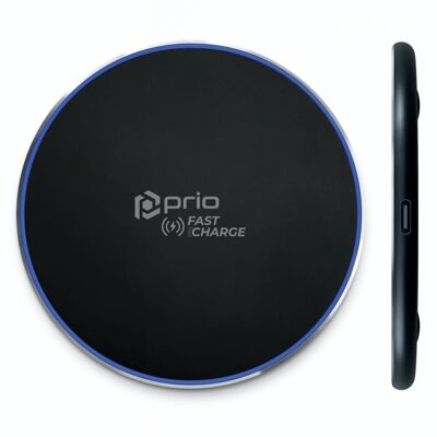 prio Fast Charge Wireless Charger 15W (USB C) noir