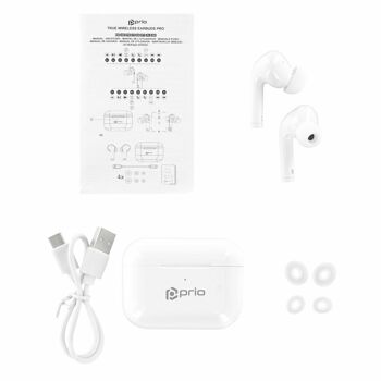 prio True Wireless Earbuds Pro blanc 3