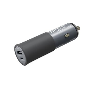 prio Fast Charge Autoladegerät 100W PD (USB C) + 22,5W (USB A) schwarz 2