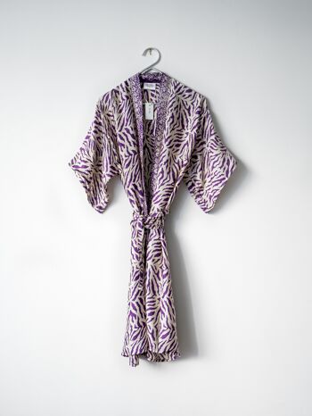 Kimono " Safari Mauve " 1