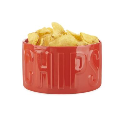 Bol apéritif /Cuenco aperitivo CHIPS rojo