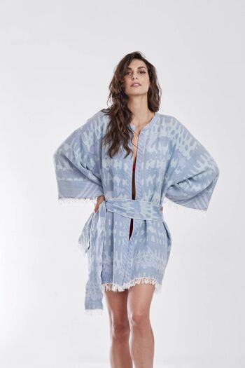 Copricostume kimono Amon azzurro