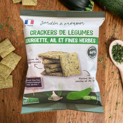 Bio-Cracker - Zucchini-Knoblauch und feine Kräuter 70g