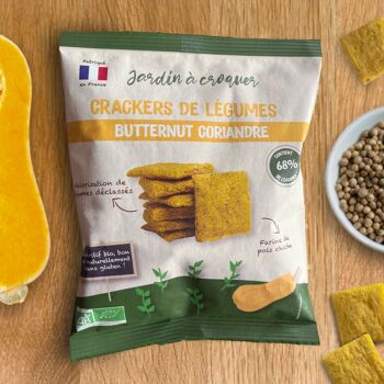 Crackers de légumes bio - Butternut Coriandre 70g 1