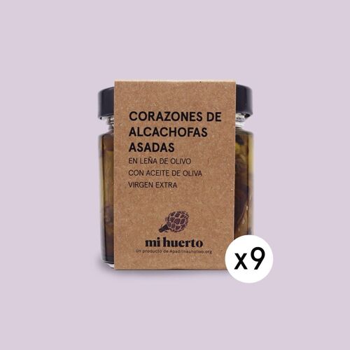 Caja Corazones de Alcachofa a la leña de Olivo en AOVE (9 uds. x 360g)