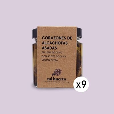 Boîte de coeurs d'artichauts au bois d'olivier en EVOO (9 unités x 360g)