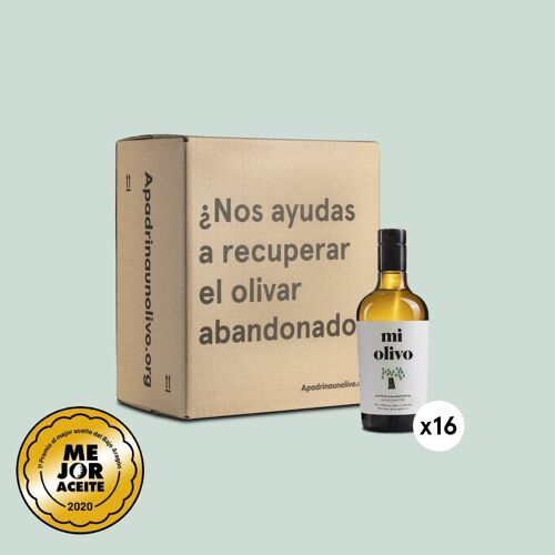 Caja Aceite de Oliva Virgen Extra Monovarietal Empeltre (16 uds. x 250 ml)