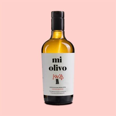 Huile d'olive extra vierge Arbequina monovariétale 500 ml (1 unité cas)