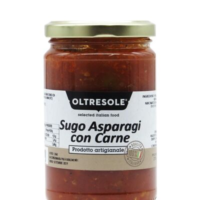 SUGO CON ASPARAGI E CARNE 270 g