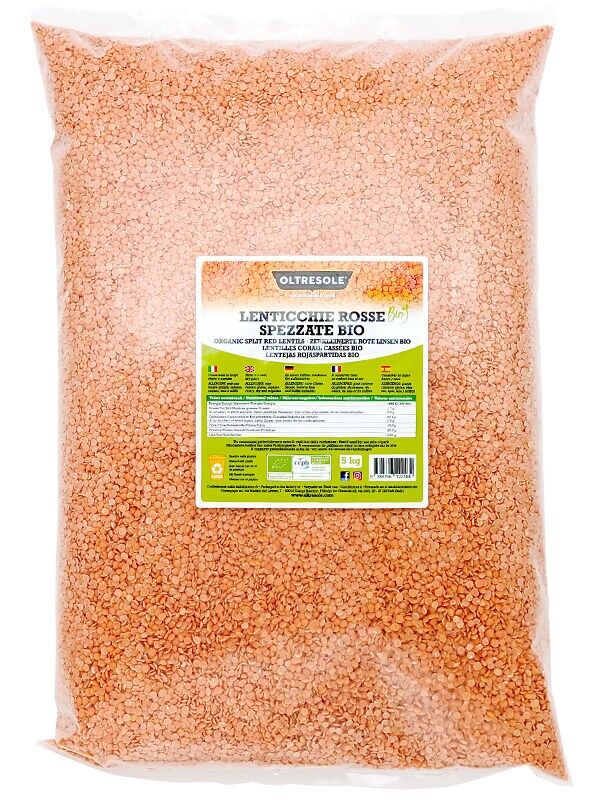 BIO GEBROCHENE ROTE LINSEN 5 Kg