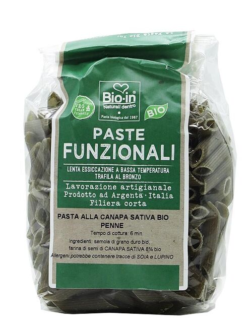 PASTA DI GRANO DURO E CANAPA SATIVA BIO PENNE 350 g