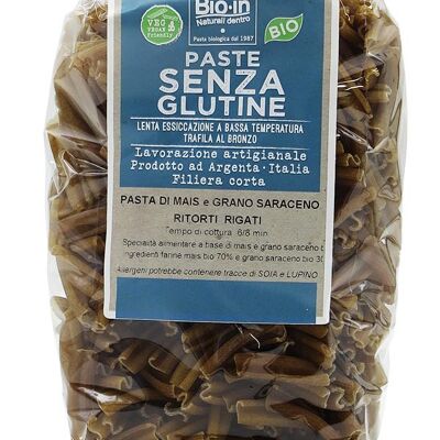 ORGANIC CORN AND BUCKWHEAT PASTA TWISTED 500 g