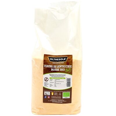 ORGANIC RED LENTIL FLOUR 1 Kg