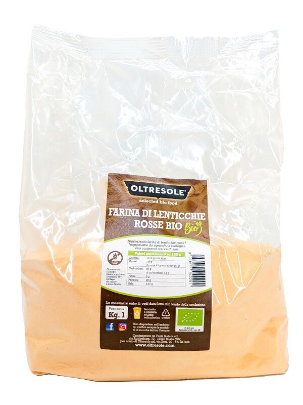 FARINA DI LENTICCHIE ROSSE BIO 1 Kg