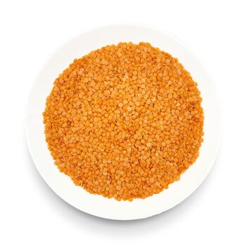 LENTILLES ROUGE CASSÉES BIO 1 Kg 4