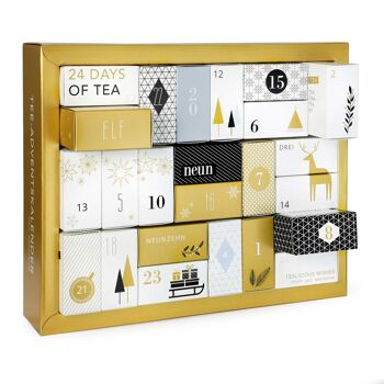 Calendrier de l'Avent Adventure Tea "Gold Edition" - thé en vrac et autres surprises 2