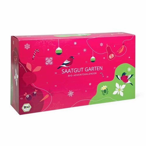 BIO Seed Advent Calendar "Garden" - 24 different vegetable and herb seeds