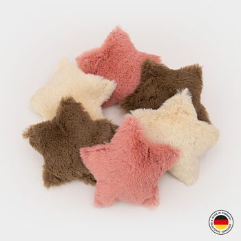 4cats Fluffy Christmas Star en peluche Cataire - Lot de 6 1