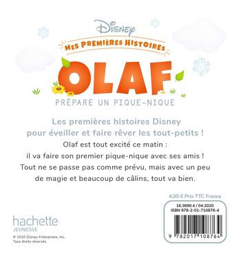 LIVRE - DISNEY - Mes Premières Histoires - Olaf prépare un pique-nique 2
