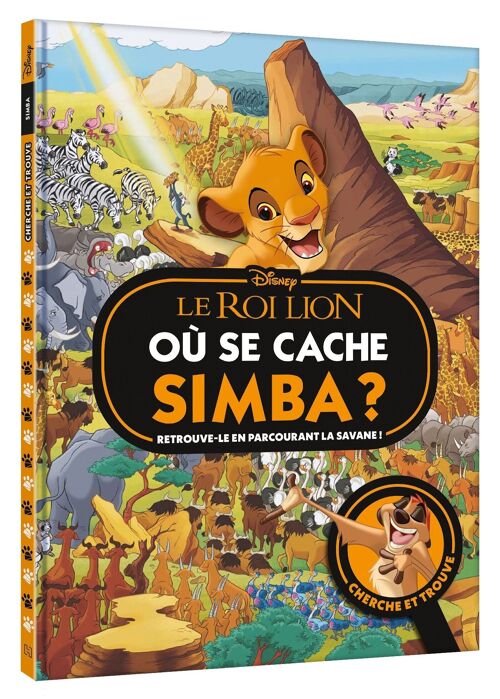 Cahier Cherche et trouve - LE ROI LION - Où se cache Simba ? - Disney