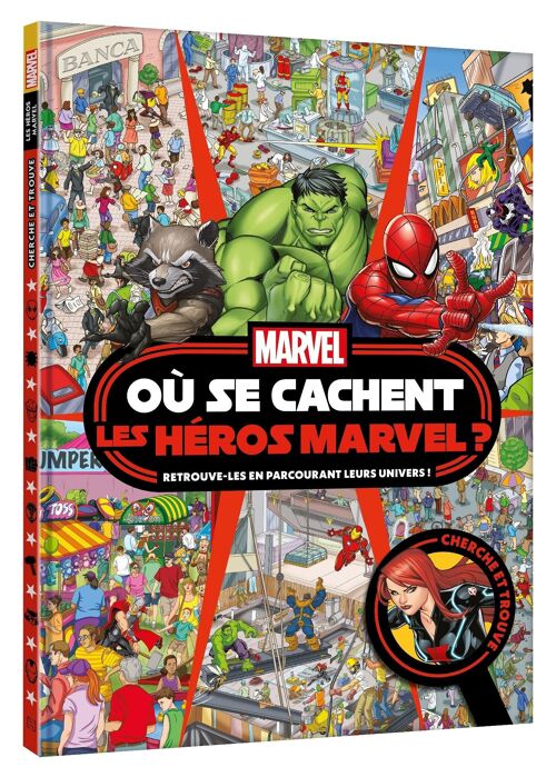 Cahier Cherche et Trouve - MARVEL - Où se cachent les héros Marvel ?