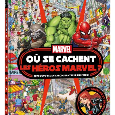 Cuaderno Seek and Find - MARVEL - ¿Dónde se esconden los héroes de Marvel?
