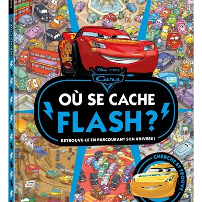 Cuaderno Seek and Find - CARS - ¿Dónde se esconde Flash? -Disney Pixar