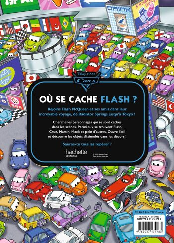 Cahier Cherche et Trouve - CARS - Où se cache Flash ? - Disney Pixar 2