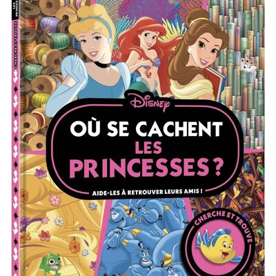 Seek and Find notebook - DISNEY PRINCESSES - Where are the princesses hiding?