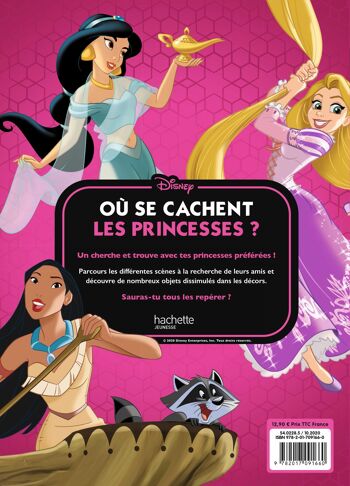 Cahier Cherche et Trouve - DISNEY PRINCESSES - Où se cachent les princesses ? 2