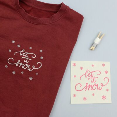 Let It Snow Embroidery Kit