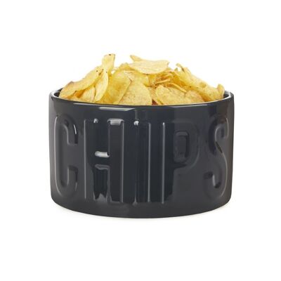 Ciotola aperitivo / Ciotola antipasti CHIPS nero