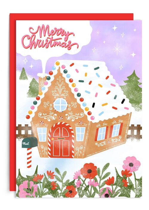 Gingerbread House | Christmas Card | Festive | Seasonal