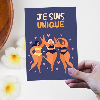 A6 - Carte Collection 'Positive Attitude' - Je suis unique