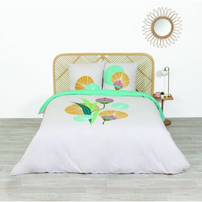 Buy wholesale PILLOWCASE 50X70CM 100% WASHED COTTON PERCALE 80 THREADS/CM2  BLUE LAGOON