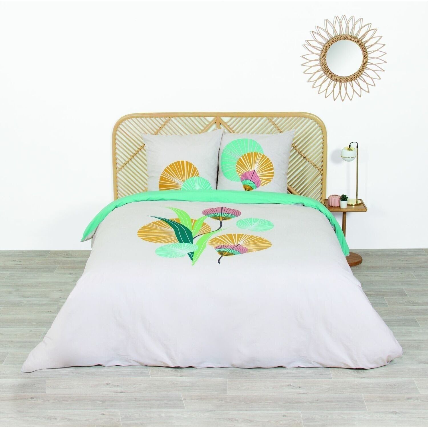 3PCS DUVET SET 240X220CM 100% COTTON 57 THREADS/CM2 - GANA