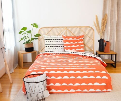 PARURE DE COUETTE 3PCS 260X240CM COTON BIO 57FILS/CM-DOBE