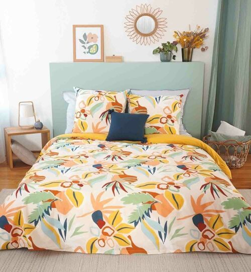 PARURE HOUSSE DE COUETTE 3PCS 260X240CM 100% COTON 57FILS LUCIA