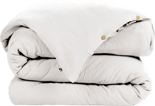 HOUSSE DE COUETTE 260x240CM 100% GAZE DE COTON -CHANTILLY