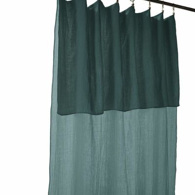 ADJUSTABLE CURTAIN 140X300CM 100% COTTON GAUZE + 8 CLIP RINGS-Duck